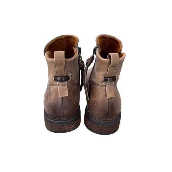 Franco Sarto Hyla Leather Ankle Boot Women's Size 6M Cognac - Picture 5 of 10